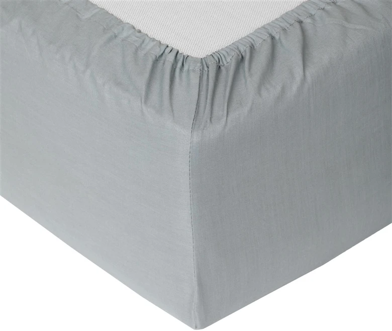 Okko FITTED SHEET POLYCOTTON 160X200+25 Pilkas