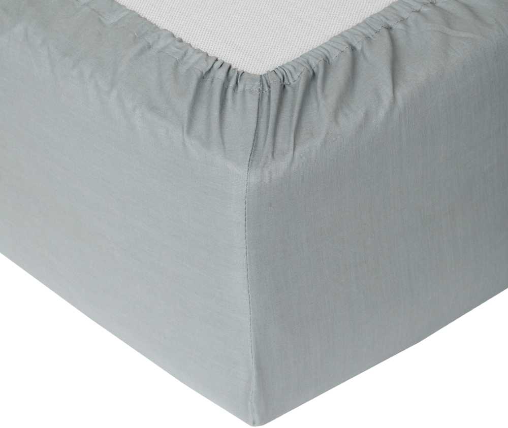 Okko FITTED SHEET POLYCOTTON 160X200+25 Pilkas