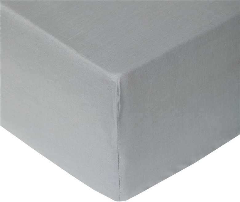 Okko FITTED SHEET POLYCOTTON 90X200+25 Pilkas