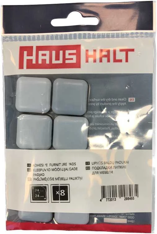 Padukai baldų slid. 24x24mm.8vnt Haushalt