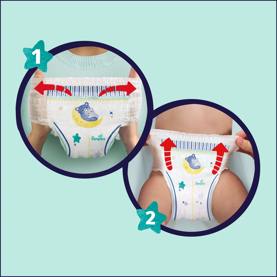 Naktinės Sauskelnės-kelnaitės Pampers 4 Dydžio, 100 sauskelnių, 9kg-15kg
