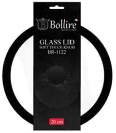 Bollire Stiklinis dangtis MILANO su silikoniniu apvadu 24 cm