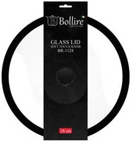 Bollire Stiklinis dangtis MILANO su silikoniniu apvadu 28 cm