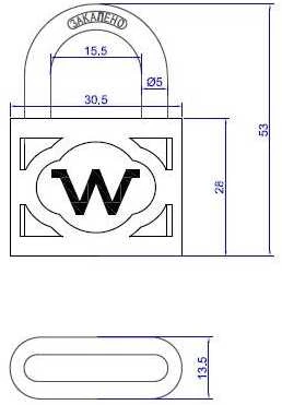 Okko THI SUSPENDED LATCHES Juodas 30MM HG4503