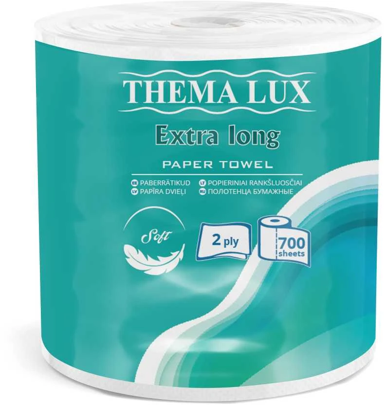 Sourcing Tiekiami popieriniai rankšluosčiai „THEMA LUX“, 700 lapų, 2 pl.