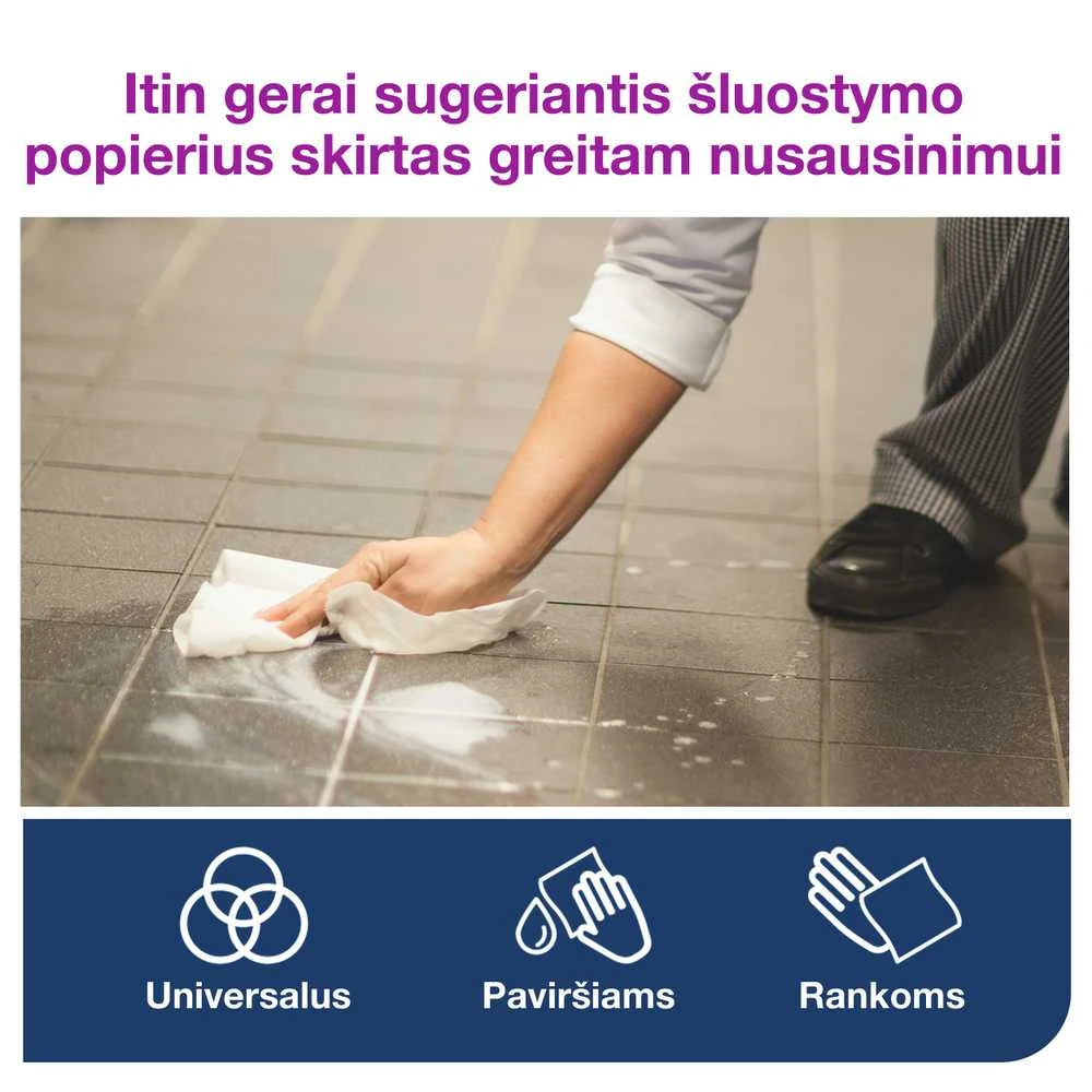 Rankšluostis Popieriniai rankšluosčiai TORK ADVANCED 420, M2 101250, 2 sl., 24,5 cm x 160 m, balta sp.