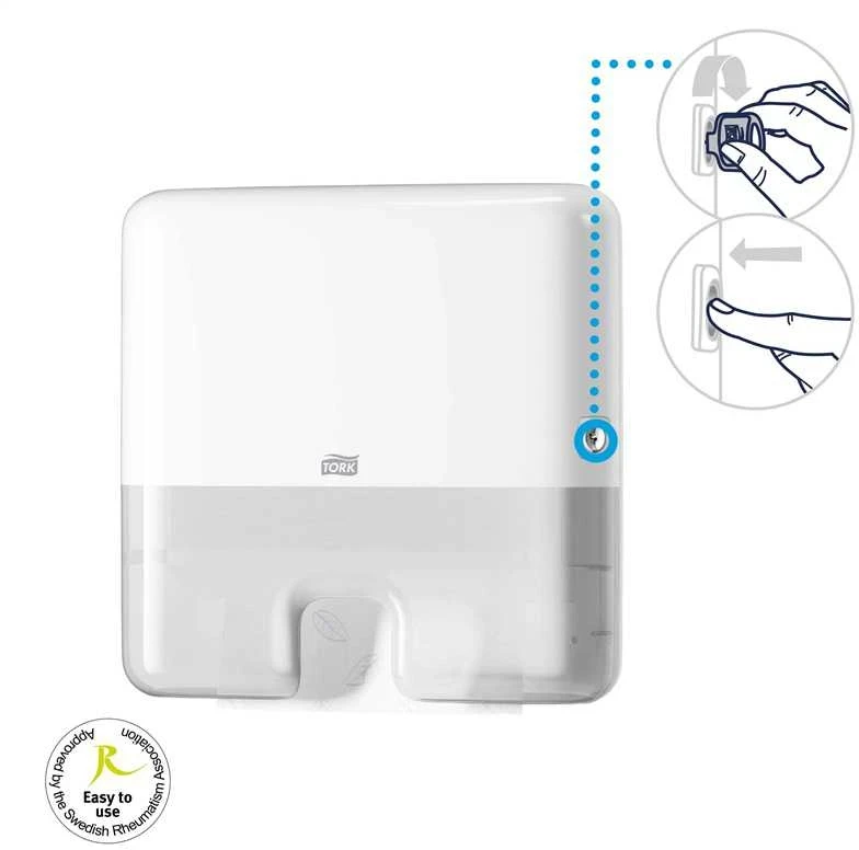 Papīra dvieļu turētājs Tork Xpress Multifold Mini, 10.1 cm x 30.2 cm x 29.5 cm