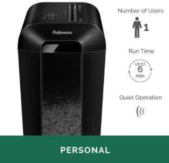 Fellowes Powershred popieriaus naikiklis LX65 juodas
