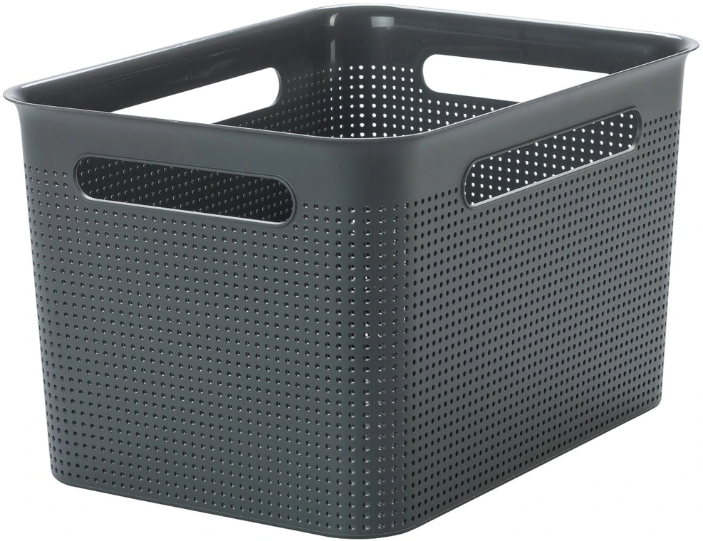 Daiktadėžė ROTHO BRISEN, 16 l, pilka, 36×26,2×21,1 cm