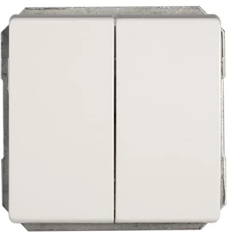 Perjungiklis VILMA STANDARD ST 150, 2 klavišų, be rėmelio, baltas