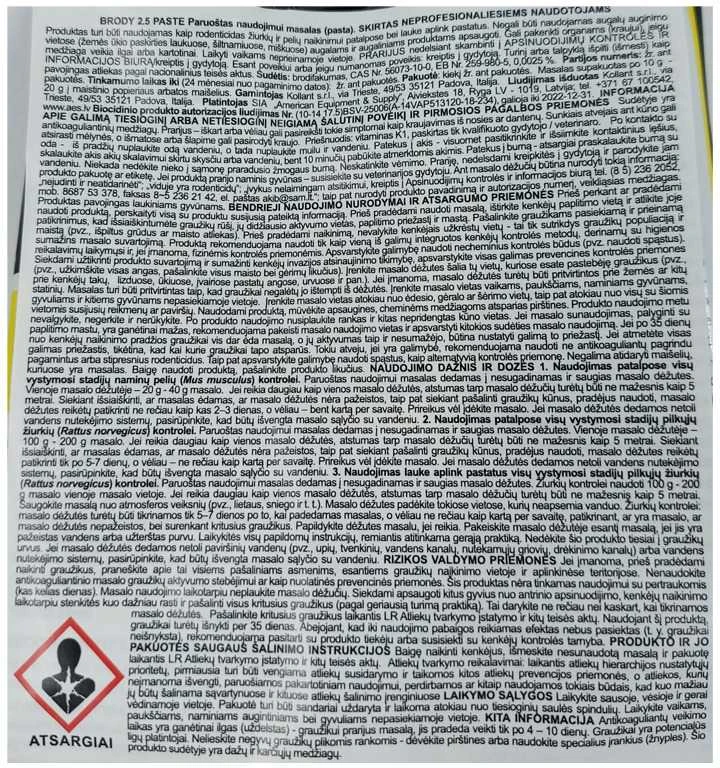 Mkds Mėlyna Brody Fresh Mėlynas pasta graužikams, 150 g