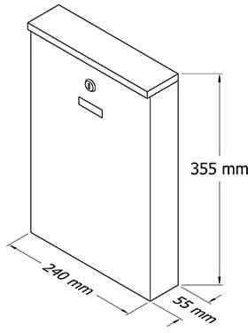 Haushalt Sefa Verlag MAILBOXPD955 Juodas