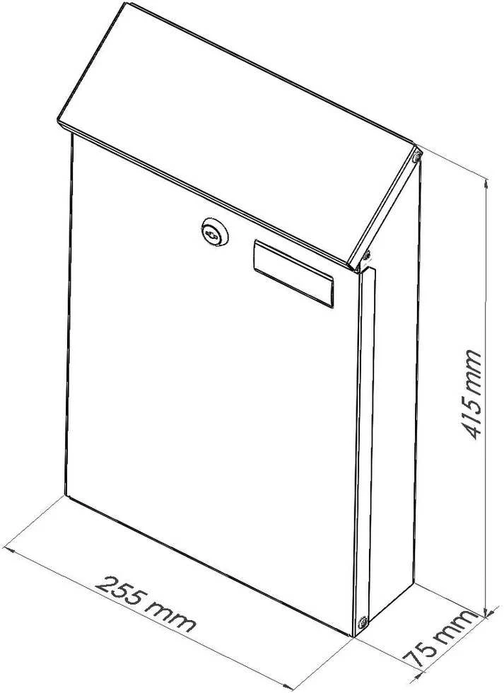Haushalt Sefa Verlag MAILBOXPD958ANTHRACITE COLOR