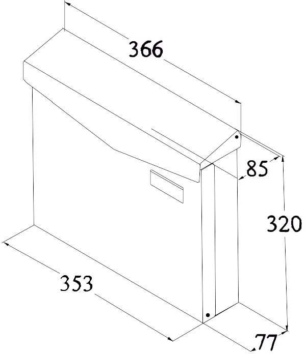 Haushalt MAILBOXPD961V ANTHRACITE COLOR