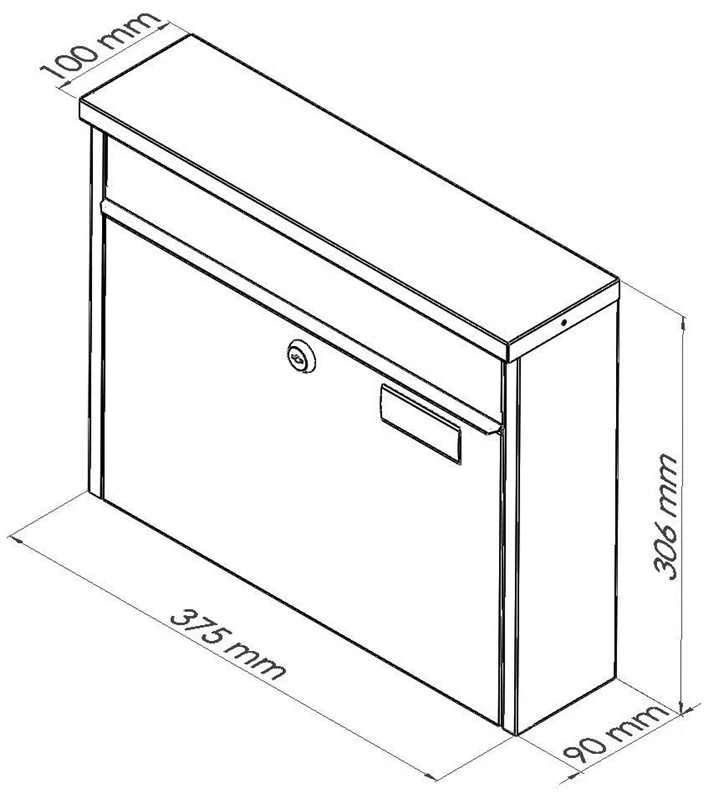 Haushalt MAILBOXPD967 ANTHRACITE COLOR