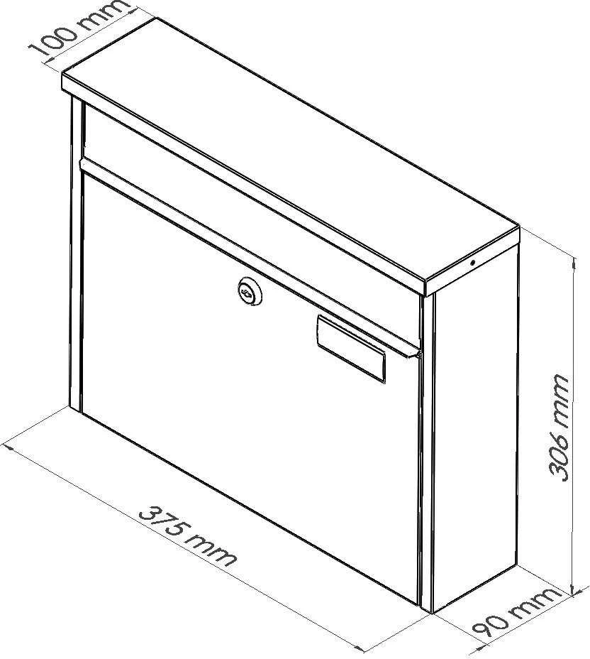 Haushalt MAILBOXPD967 ANTHRACITE COLOR