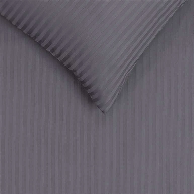 Patalynės komplektas Patalynės užvalkalų komplektas Domoletti Striped Pilkas, pilka sp., 200 x 220 cm