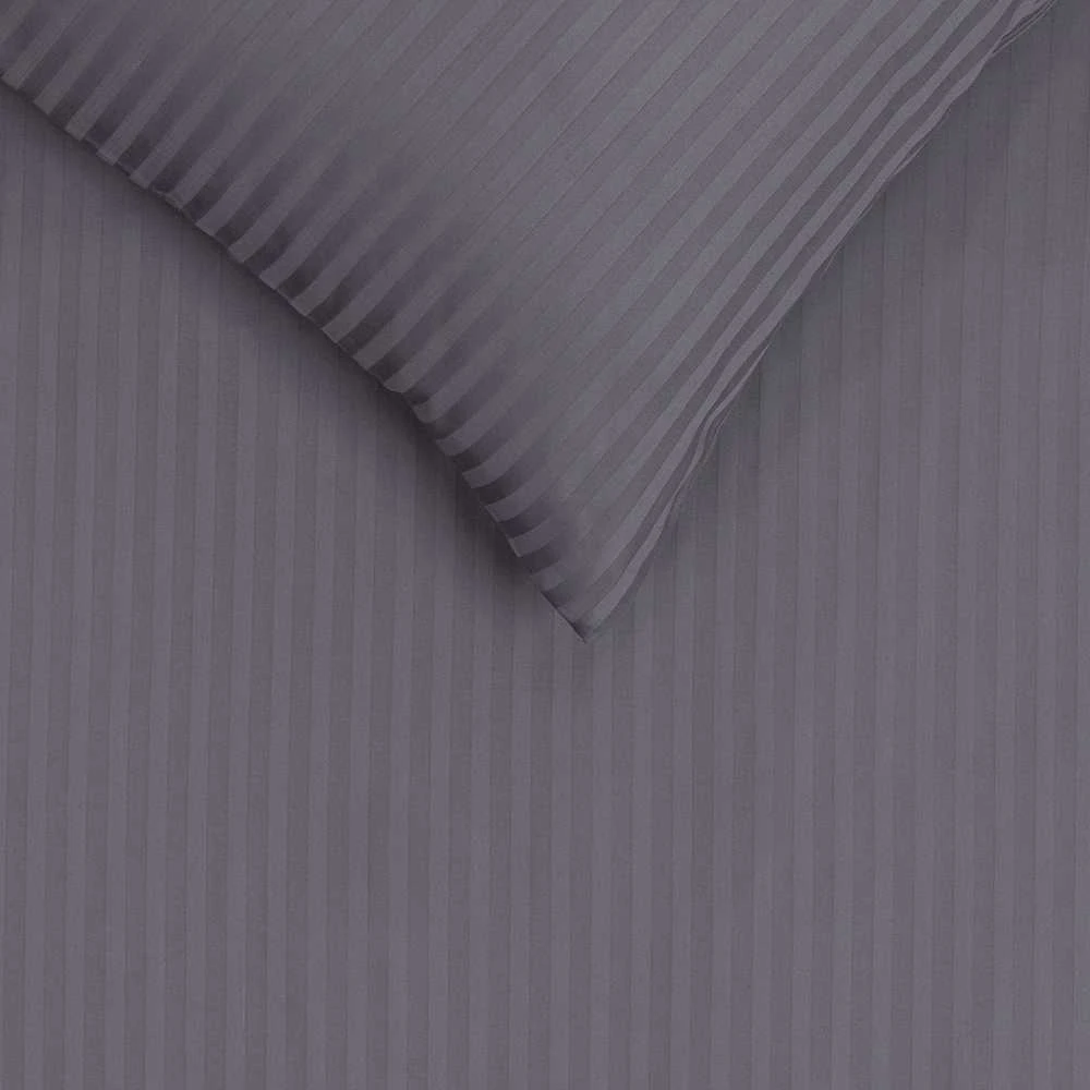 Patalynės komplektas Patalynės užvalkalų komplektas Domoletti Striped Pilkas, pilka sp., 200 x 220 cm