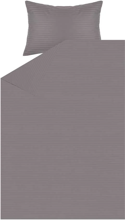 Patalynės komplektas Patalynės užvalkalų komplektas Domoletti Striped Pilkas, pilka sp., 140 x 200 cm