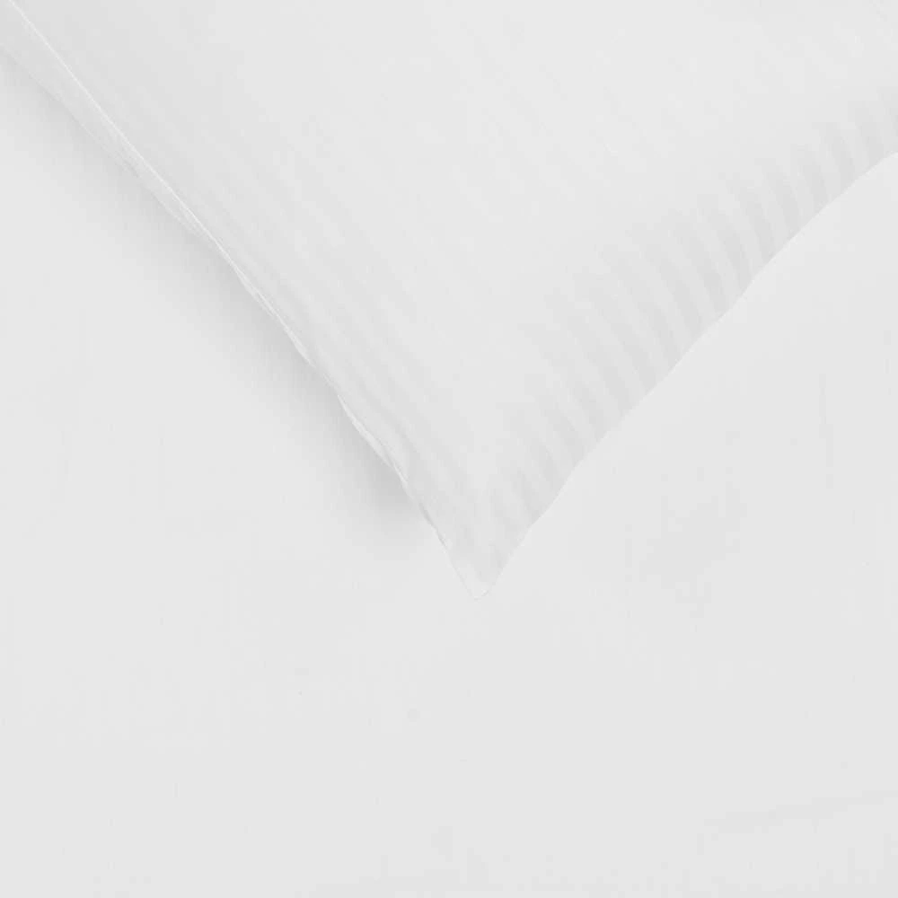 Patalynės komplektas Domoletti lovos užvalkalų komplektas dryžuotas baltas satinas 200x220