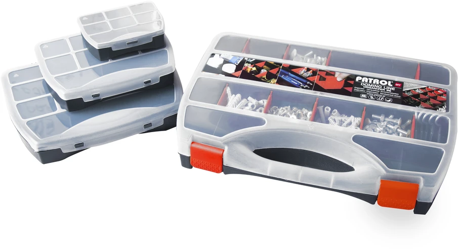 Dėžė Patrol Organizer Domino 36 iš PVC | juoda (36,4 x 26,8 x 6,6 cm)