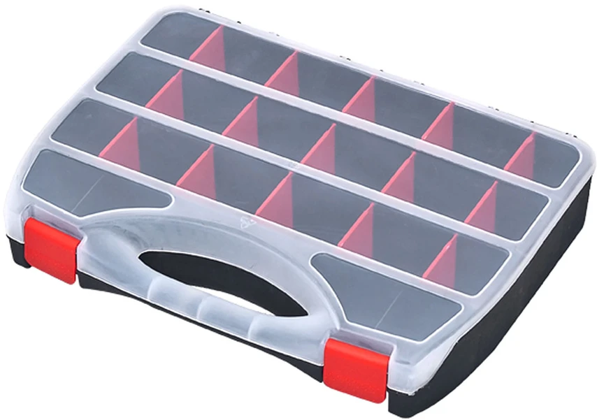 Dėžė Patrol Organizer Domino 36 iš PVC | juoda (36,4 x 26,8 x 6,6 cm)