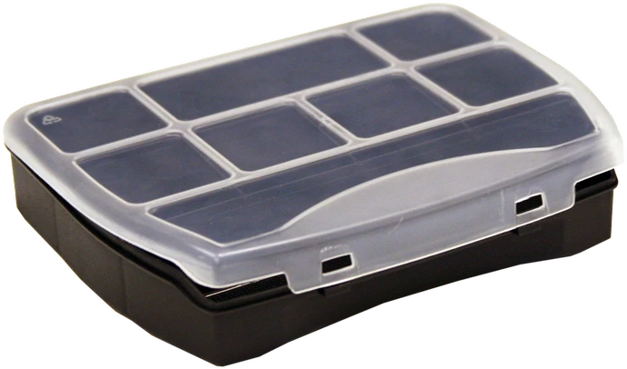 Dėžė Patrol Organizer Domino 19 iš PVC | juoda (19x15,5x3,7cm)