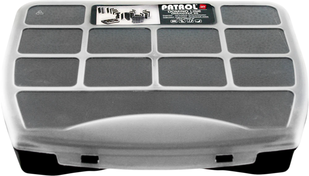 Dėžė Patrol Organizer Domino 25 iš PVC | juoda (25 x 20 x 4,4 cm)