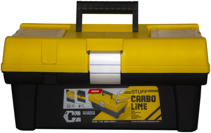 Patrol STUFF BOX 16" PROFI CARBO, GELTONAS dangtelis, 415 x 226 x 200 mm