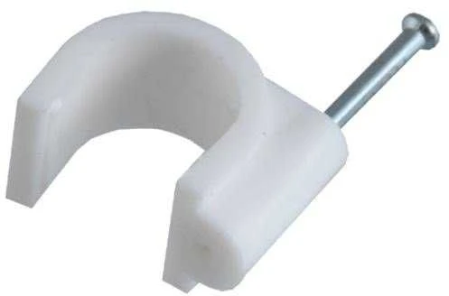 Pawbol Kabelio spaustukas 7mm 25gb baltas