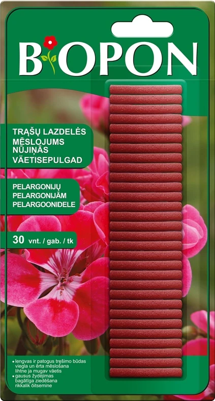 Biopon BIOPON laski nawozowe do pelargonii 30 vnt