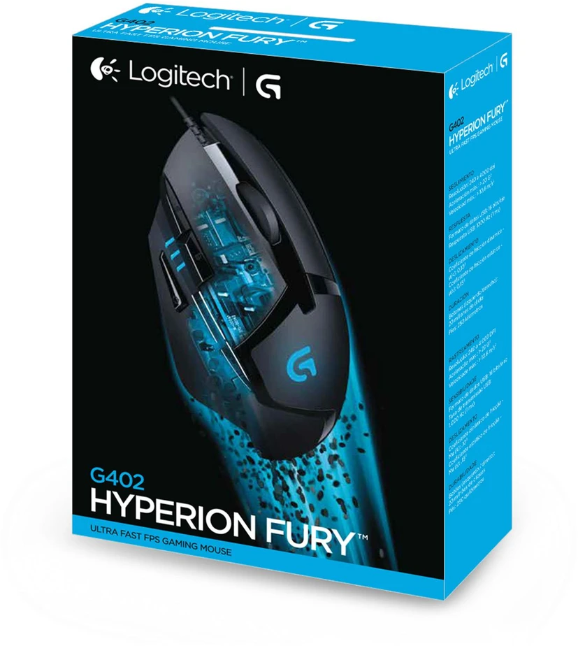 Pelė LOGITECH G402 HYPERION FURY - 4000 DPI - USB