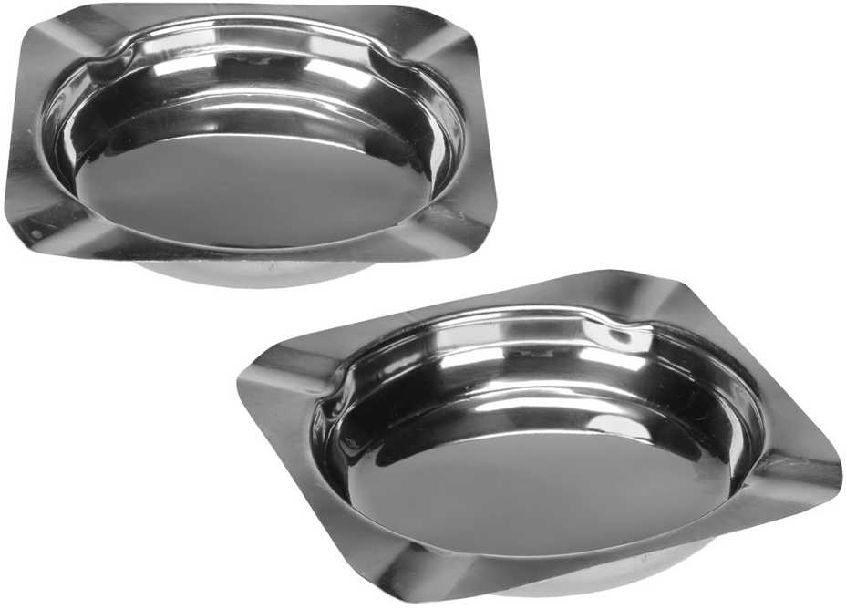 Nežinomas PELENINĖ KVADRATINĖ 11CM METALO SPALVOS