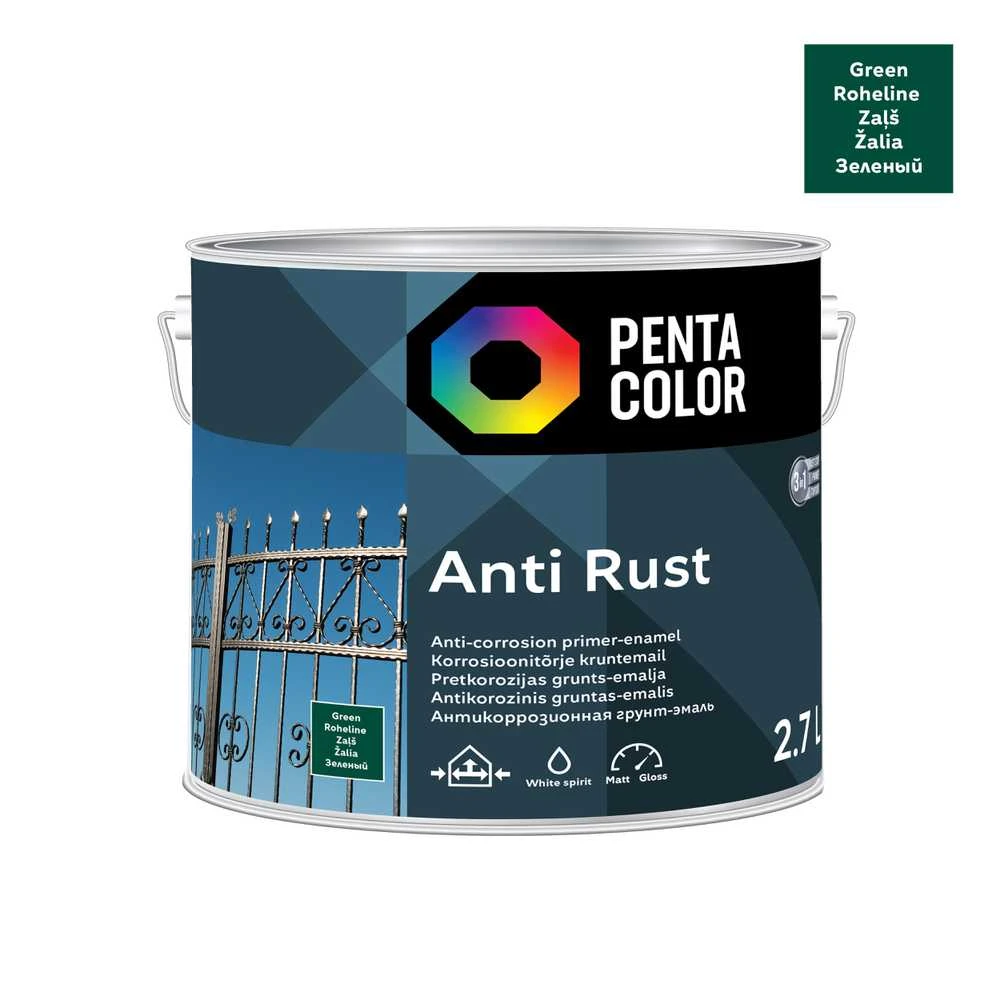 Pentacolor ANTICOR PAINT ANTI-RUST Žalias 2.7L