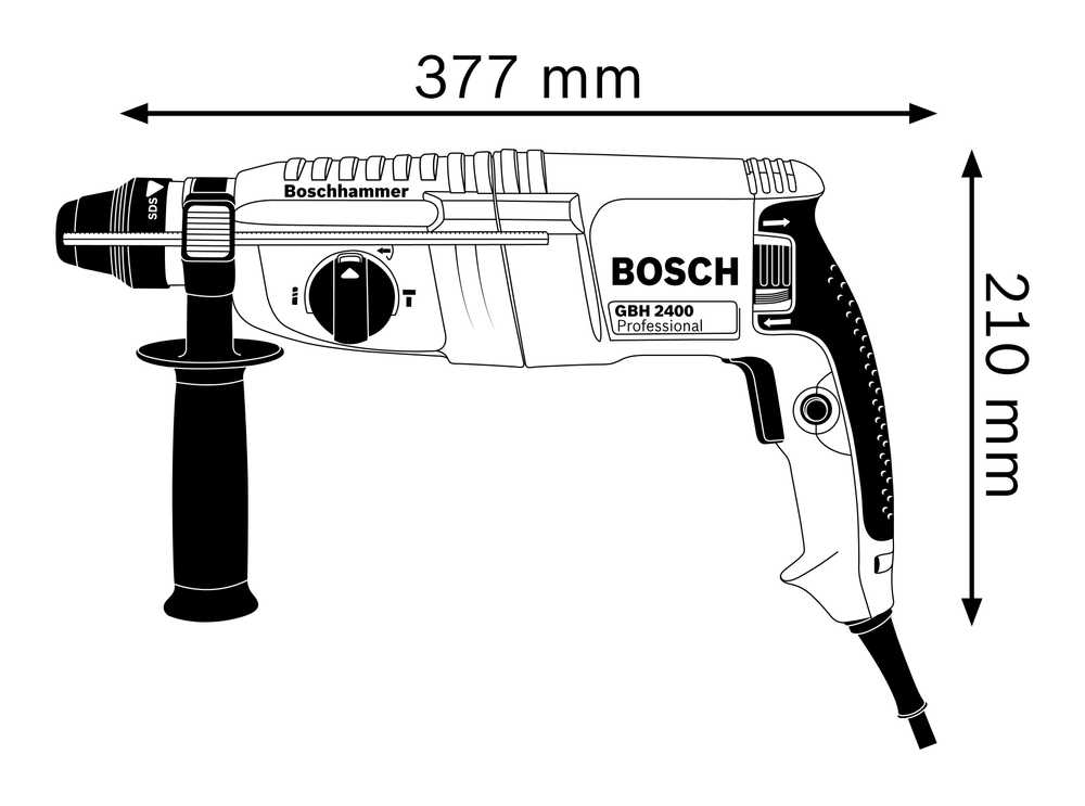 Perforatorius Bosch GBH 240; 2,7 J; SDS-Plus
