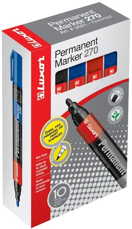 Luxor Raudonas PERMANENT MARKER 3523/10