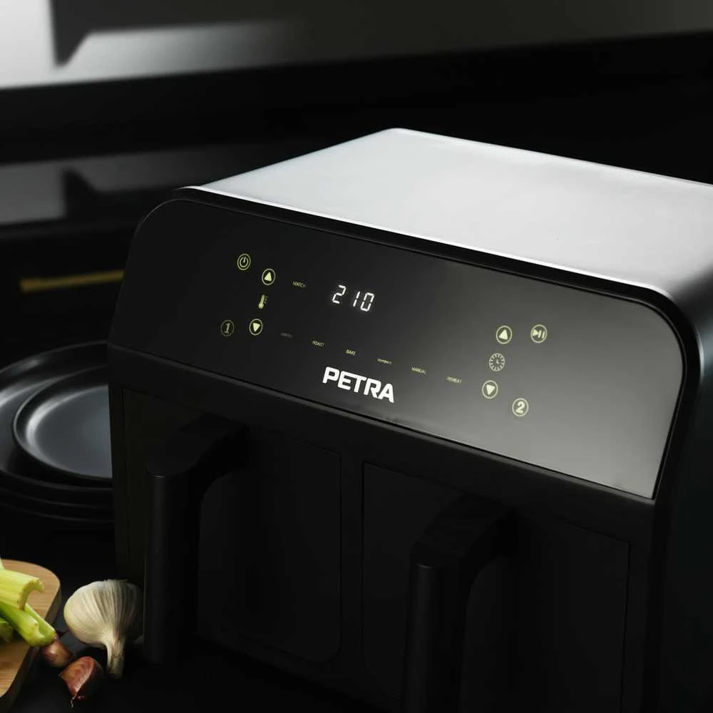 Gruzdintuvė Petra PT4750BLKVDEEU7 Dual Air Juodas 3,7L