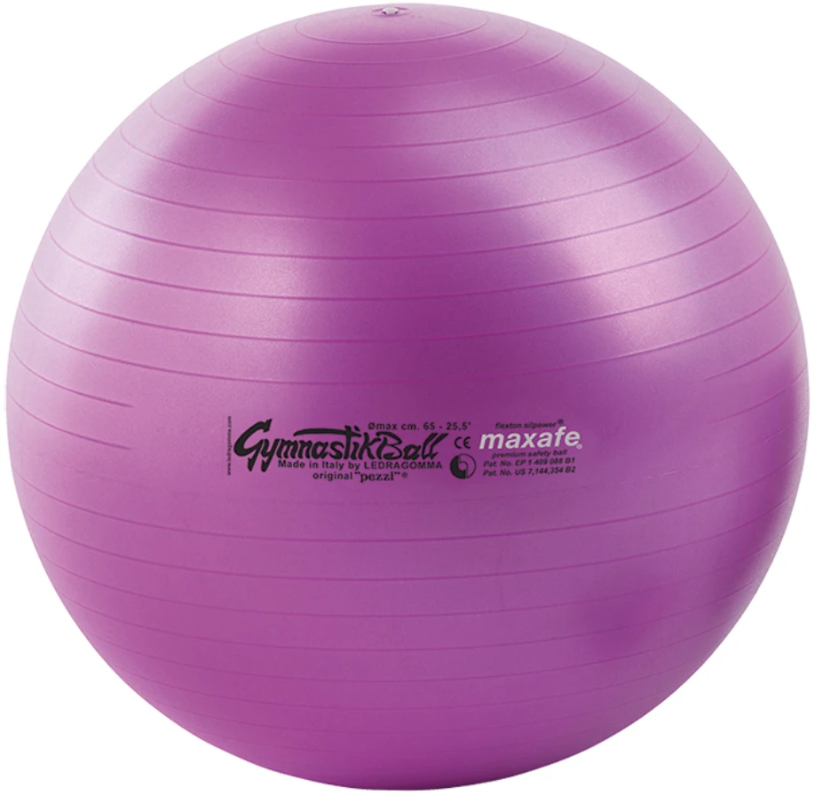 Pezzi Italija Gimnastikos Kamuolys Original Pezzi Maxafe 65 cm, Violetinis