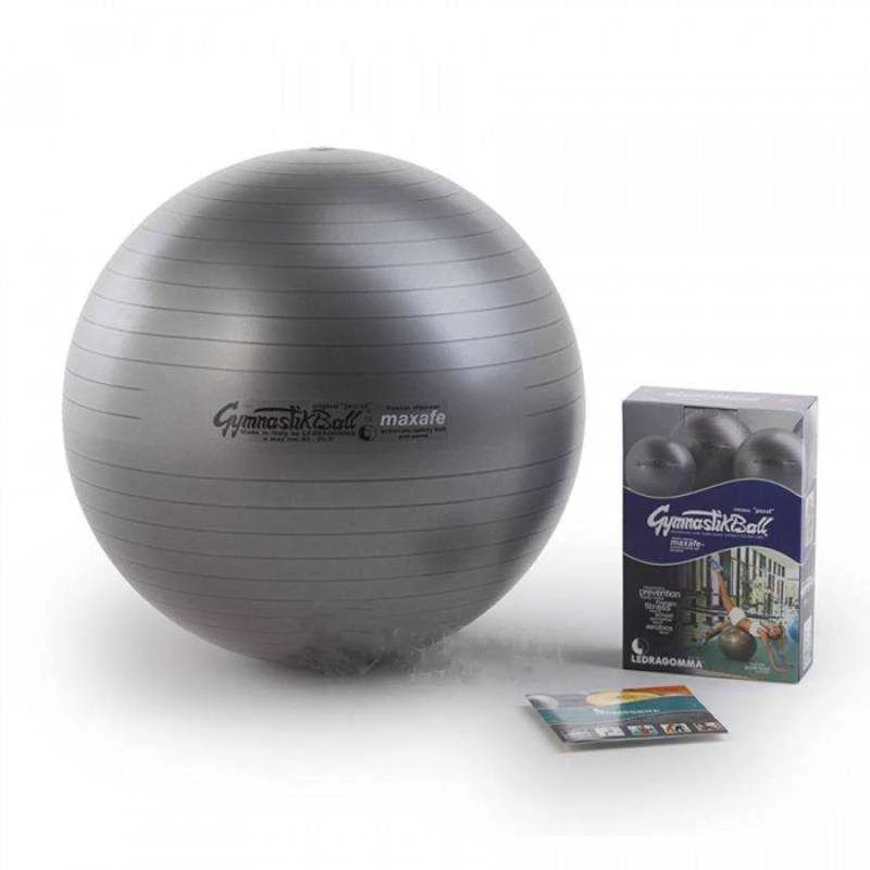 Pezzi Italija Gimnastikos Kamuolys Original Pezzi Maxafe 53 cm, Juodas