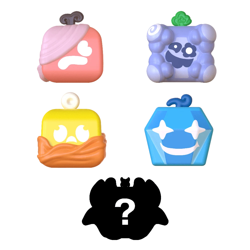 PHATMOJO BLOX FRUITS Squishy figūrėlės aklas pakelis