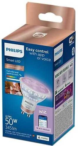 Lemputė Philips LED. GU10.4.7W.345lm.2200-6500K.dimeriuojama