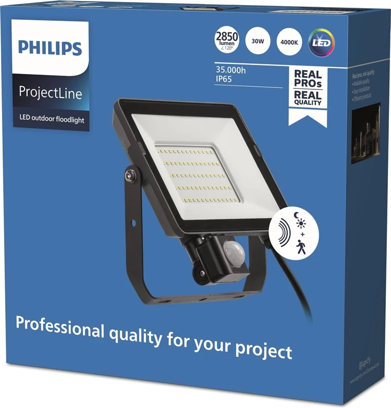 Philips PROŽEKTORIUS LED SU JUDESIO DAVIKLIU 30W 4000K 2850LM IP65