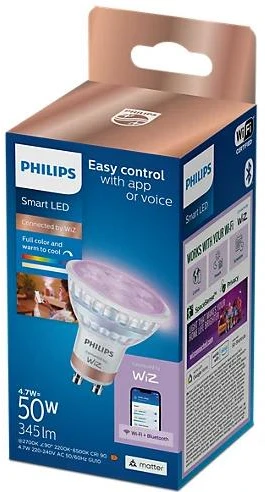 Philips Spuldze LED. PAR16. daudzkrāsaina. GU10. 4.7 W. 345 lm