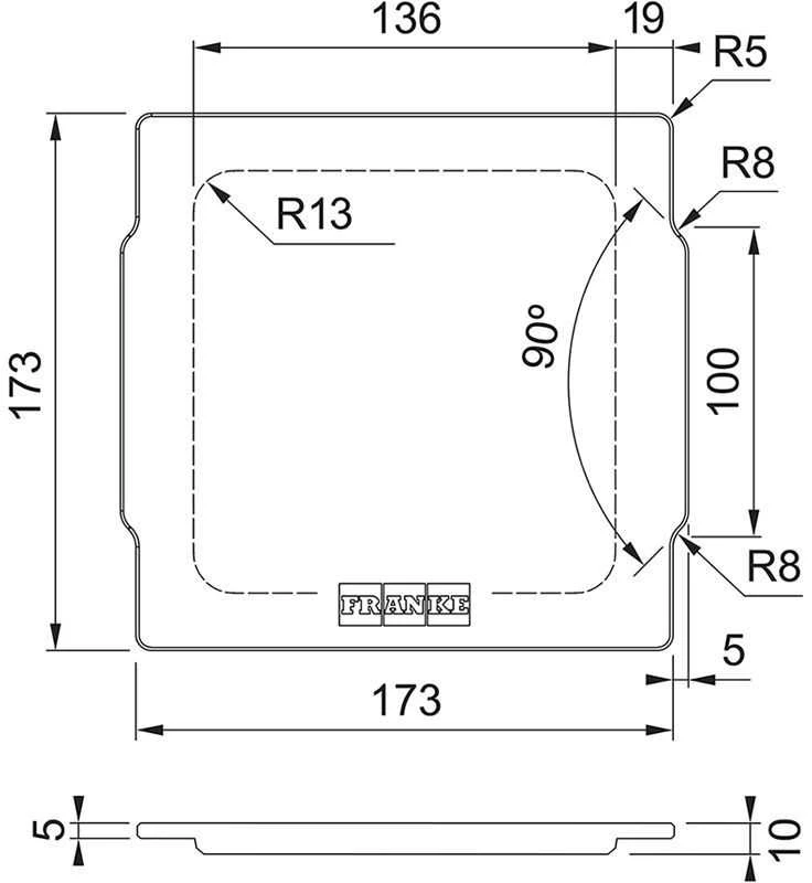 Rinkinys plautuvei Franke ALL-IN SET 2 112.0655.482