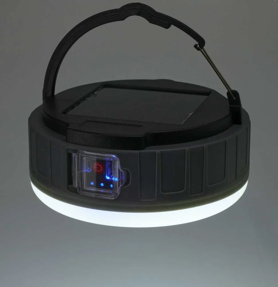 Kempingo lempa su saulės energija ir USB „Redcliffs“