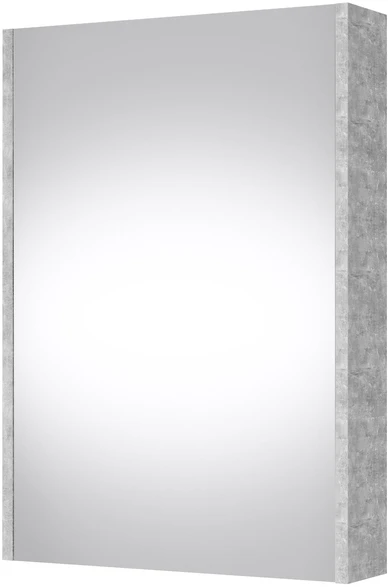 Pakabinama vonios spintelė su veidrodžiu Riva, pilka sp., 13.8 cm x 47.6 cm x 67.6 cm