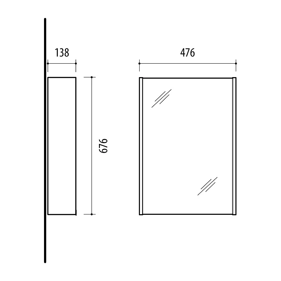 Domoletti MIRROR CABINET SV 50A-5