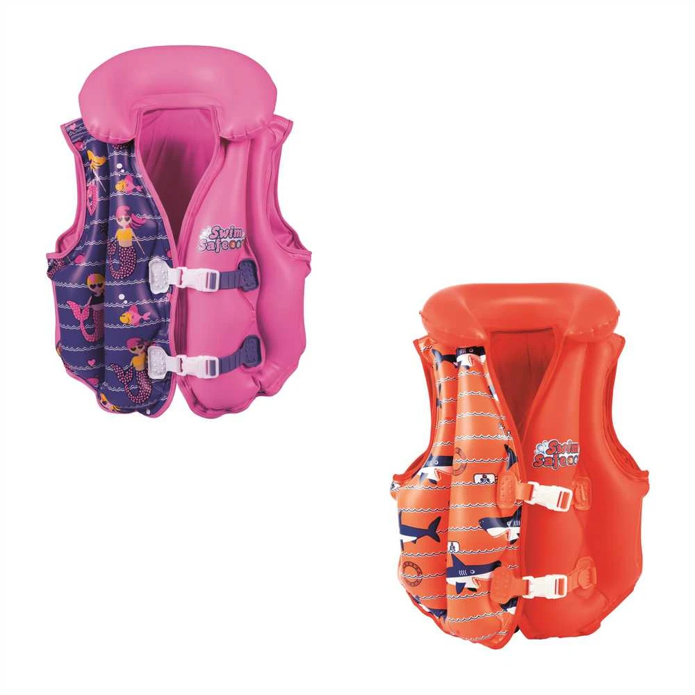 Bestway 32156, Mėlyna, Oranžinė, Rožinė, Maudymosi liemenė, Paveikslėlis, 3 metai, Berniukams/mergaitėms, 30 kg