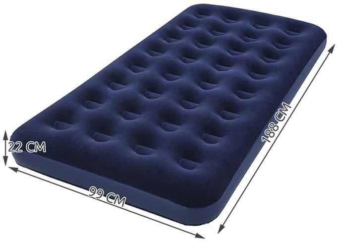 Bestway Aksominis čiužinys TWIN BE POMPOS 67001