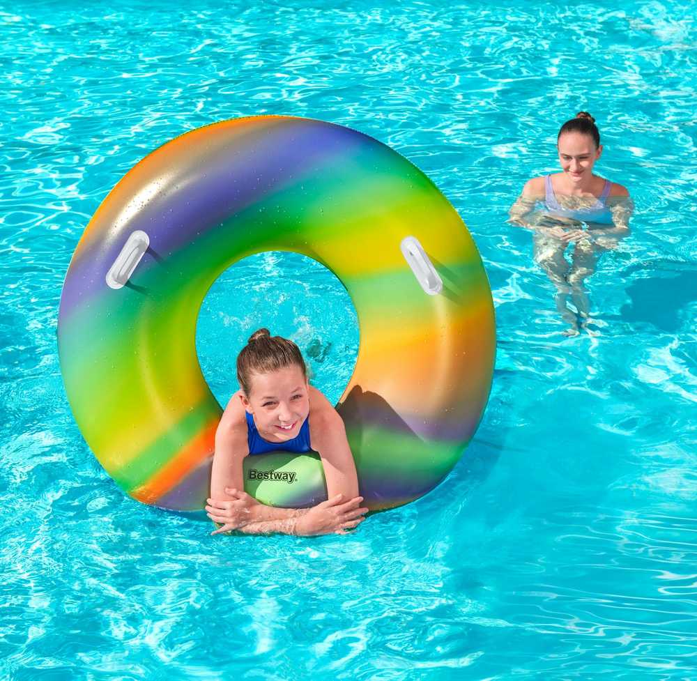 Plaukimo ratas Bestway Rainbow, Ø 119 cm